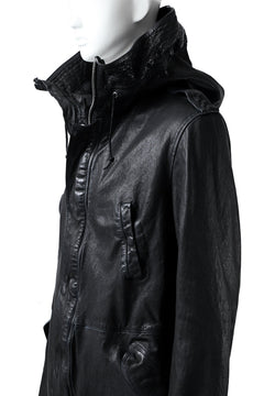 画像をギャラリービューアに読み込む, ISAMU KATAYAMA BACKLASH MODS COAT / GOAT LEATHER (GARMENT+SPRAY DYED / BLACK)