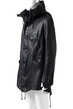 画像をギャラリービューアに読み込む, ISAMU KATAYAMA BACKLASH MODS COAT / GOAT LEATHER (GARMENT+SPRAY DYED / BLACK)
