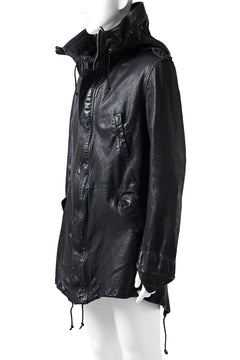 画像をギャラリービューアに読み込む, ISAMU KATAYAMA BACKLASH MODS COAT / GOAT LEATHER (GARMENT+SPRAY DYED / BLACK)