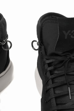 画像をギャラリービューアに読み込む, Y-3 Yohji Yamamoto AJATU COURT HIGH SNEAKERS (BLACK/BLACK/COREWHITE)
