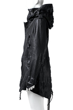 画像をギャラリービューアに読み込む, ISAMU KATAYAMA BACKLASH MODS COAT / GOAT LEATHER (GARMENT+SPRAY DYED / BLACK)