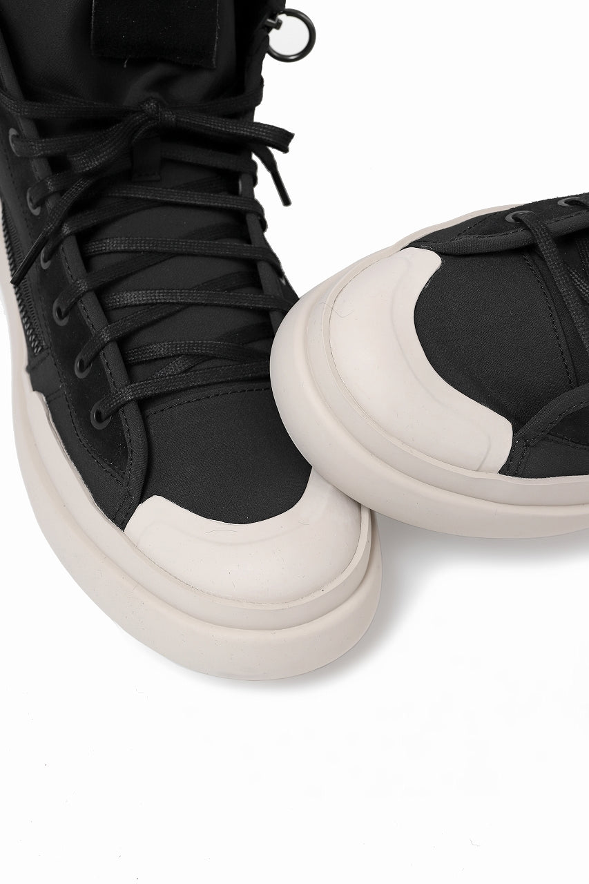 画像をギャラリービューアに読み込む, Y-3 Yohji Yamamoto AJATU COURT HIGH SNEAKERS (BLACK/BLACK/COREWHITE)