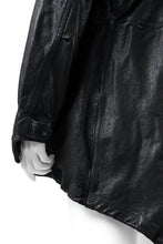 画像をギャラリービューアに読み込む, ISAMU KATAYAMA BACKLASH MODS COAT / GOAT LEATHER (GARMENT+SPRAY DYED / BLACK)