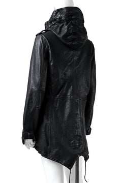 画像をギャラリービューアに読み込む, ISAMU KATAYAMA BACKLASH MODS COAT / GOAT LEATHER (GARMENT+SPRAY DYED / BLACK)