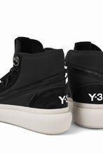 画像をギャラリービューアに読み込む, Y-3 Yohji Yamamoto AJATU COURT HIGH SNEAKERS (BLACK/BLACK/COREWHITE)