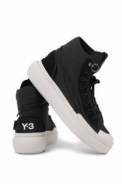 画像をギャラリービューアに読み込む, Y-3 Yohji Yamamoto AJATU COURT HIGH SNEAKERS (BLACK/BLACK/COREWHITE)