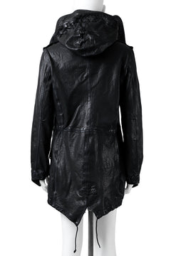 画像をギャラリービューアに読み込む, ISAMU KATAYAMA BACKLASH MODS COAT / GOAT LEATHER (GARMENT+SPRAY DYED / BLACK)