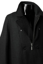 画像をギャラリービューアに読み込む, masnada HALF ZIP TRENCH COAT / TWEED LANA INTRECCIATA (BLACK)