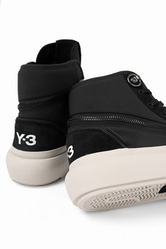 画像をギャラリービューアに読み込む, Y-3 Yohji Yamamoto AJATU COURT HIGH SNEAKERS (BLACK/BLACK/COREWHITE)