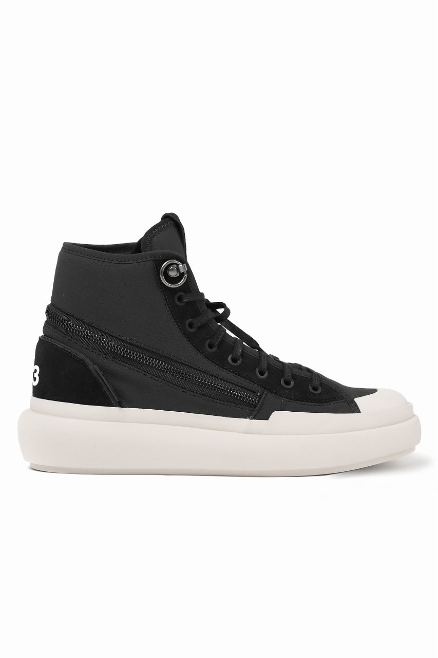 画像をギャラリービューアに読み込む, Y-3 Yohji Yamamoto AJATU COURT HIGH SNEAKERS (BLACK/BLACK/COREWHITE)