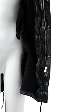 画像をギャラリービューアに読み込む, ISAMU KATAYAMA BACKLASH MODS COAT / GOAT LEATHER (GARMENT+SPRAY DYED / BLACK)