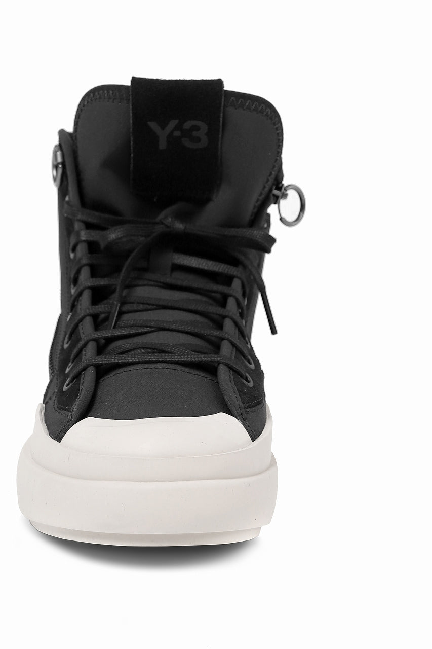 画像をギャラリービューアに読み込む, Y-3 Yohji Yamamoto AJATU COURT HIGH SNEAKERS (BLACK/BLACK/COREWHITE)