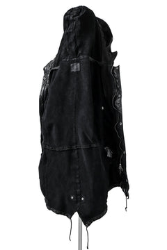 画像をギャラリービューアに読み込む, ISAMU KATAYAMA BACKLASH MODS COAT / GOAT LEATHER (GARMENT+SPRAY DYED / BLACK)