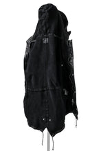 Load image into Gallery viewer, ISAMU KATAYAMA BACKLASH MODS COAT / GOAT LEATHER (GARMENT + SPRAY DYED BLACK)