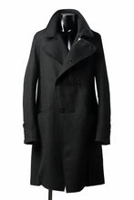 画像をギャラリービューアに読み込む, masnada HALF ZIP TRENCH COAT / TWEED LANA INTRECCIATA (BLACK)