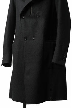 画像をギャラリービューアに読み込む, masnada HALF ZIP TRENCH COAT / TWEED LANA INTRECCIATA (BLACK)