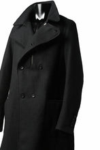 画像をギャラリービューアに読み込む, masnada HALF ZIP TRENCH COAT / TWEED LANA INTRECCIATA (BLACK)