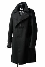 画像をギャラリービューアに読み込む, masnada HALF ZIP TRENCH COAT / TWEED LANA INTRECCIATA (BLACK)