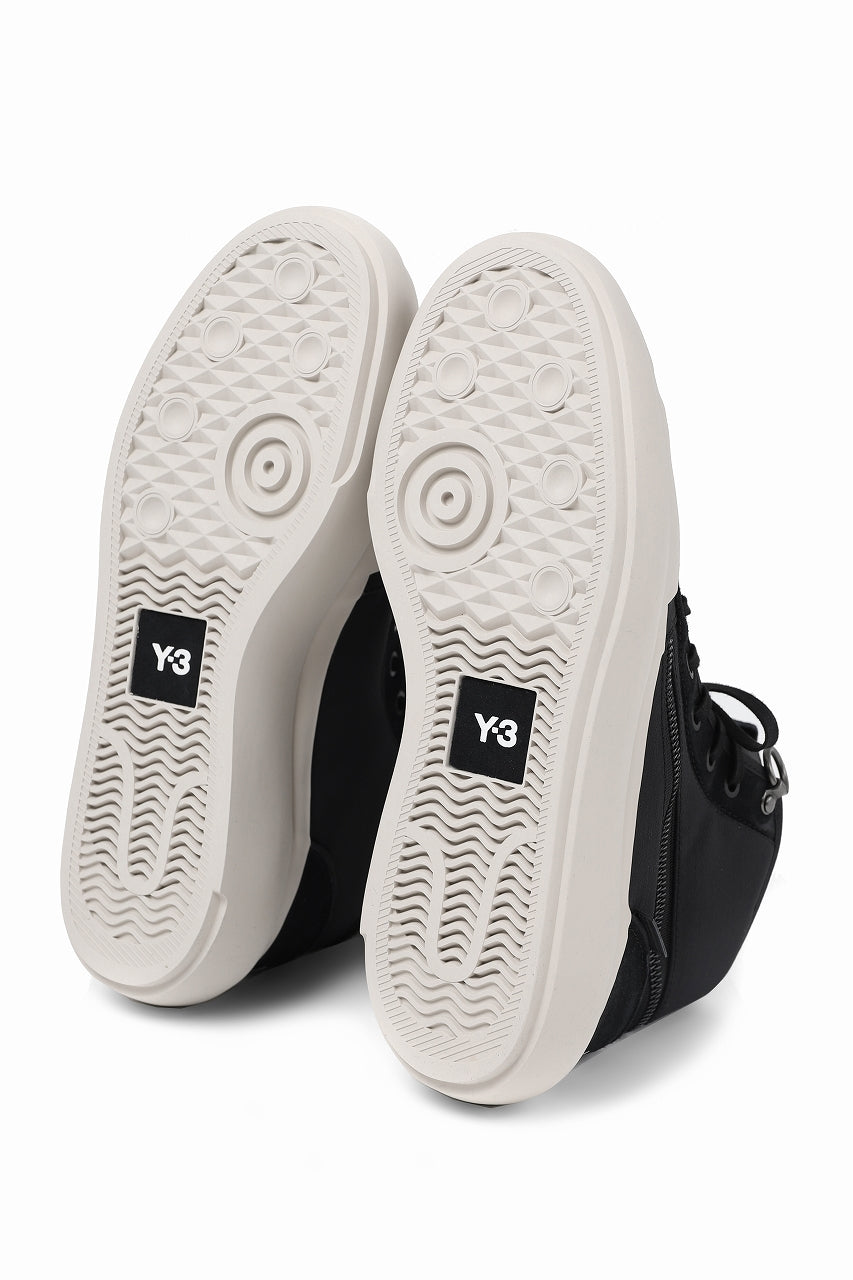 画像をギャラリービューアに読み込む, Y-3 Yohji Yamamoto AJATU COURT HIGH SNEAKERS (BLACK/BLACK/COREWHITE)