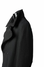 画像をギャラリービューアに読み込む, masnada HALF ZIP TRENCH COAT / TWEED LANA INTRECCIATA (BLACK)