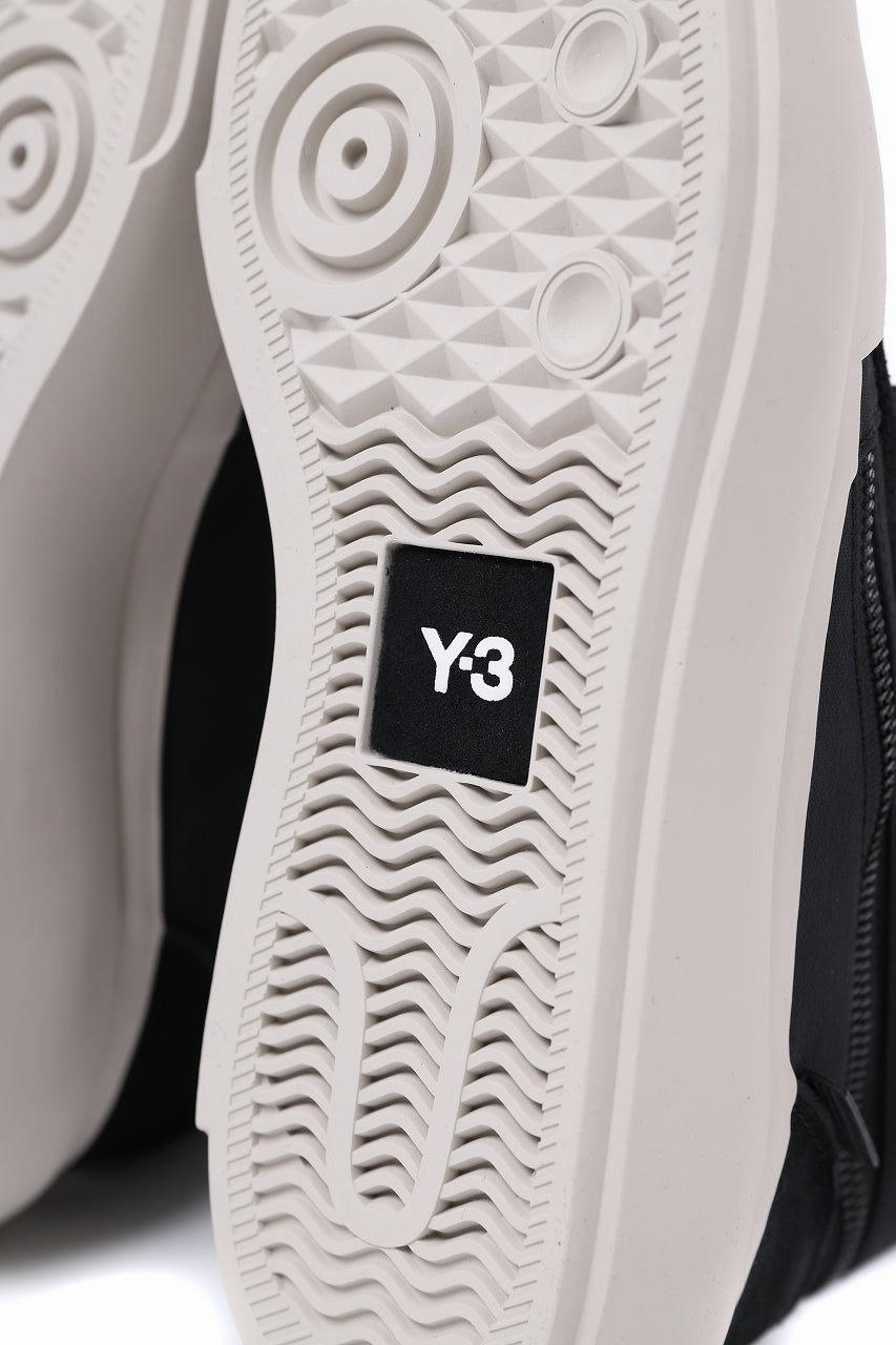 画像をギャラリービューアに読み込む, Y-3 Yohji Yamamoto AJATU COURT HIGH SNEAKERS (BLACK/BLACK/COREWHITE)