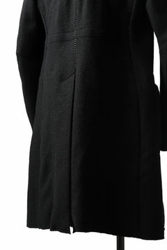 画像をギャラリービューアに読み込む, masnada HALF ZIP TRENCH COAT / TWEED LANA INTRECCIATA (BLACK)