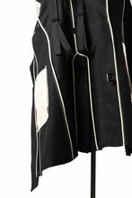 画像をギャラリービューアに読み込む, masnada HALF ZIP TRENCH COAT / TWEED LANA INTRECCIATA (BLACK)