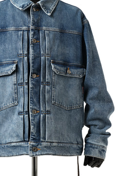 Load image into Gallery viewer, mastermind JAPAN TRUCKER JACKET / 2WAY STRETCH DENIM (INDIGO)