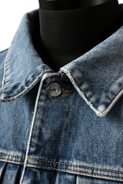 Load image into Gallery viewer, mastermind JAPAN TRUCKER JACKET / 2WAY STRETCH DENIM (INDIGO)