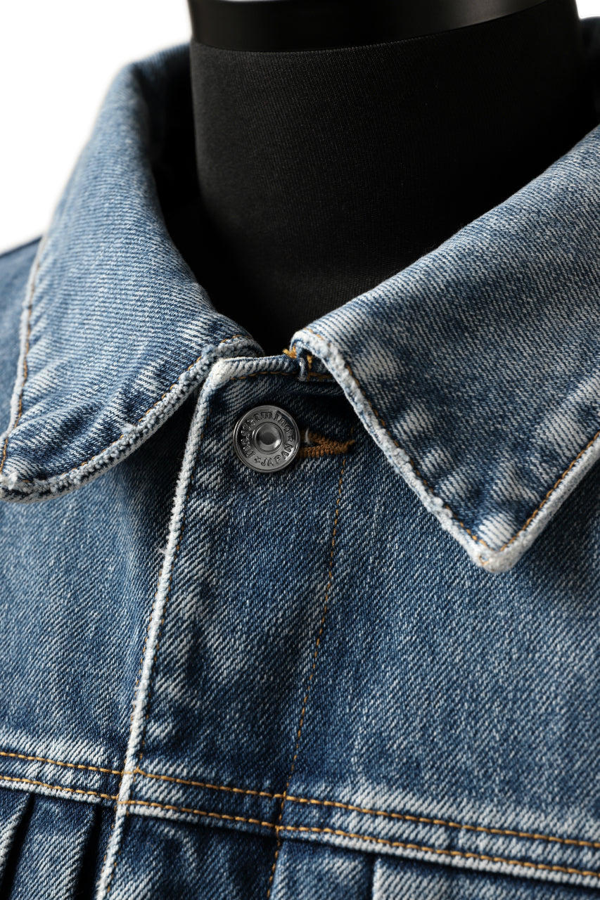 Load image into Gallery viewer, mastermind JAPAN TRUCKER JACKET / 2WAY STRETCH DENIM (INDIGO)