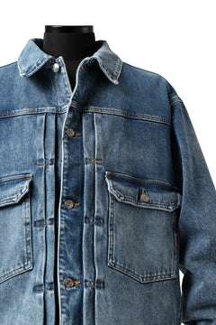 Load image into Gallery viewer, mastermind JAPAN TRUCKER JACKET / 2WAY STRETCH DENIM (INDIGO)