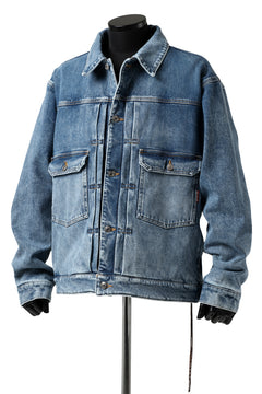 Load image into Gallery viewer, mastermind JAPAN TRUCKER JACKET / 2WAY STRETCH DENIM (INDIGO)