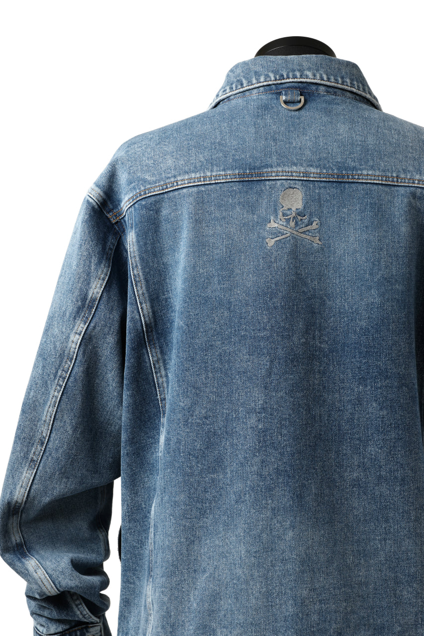 Load image into Gallery viewer, mastermind JAPAN TRUCKER JACKET / 2WAY STRETCH DENIM (INDIGO)
