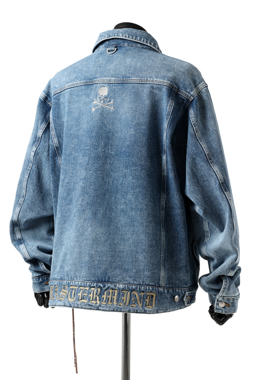 Load image into Gallery viewer, mastermind JAPAN TRUCKER JACKET / 2WAY STRETCH DENIM (INDIGO)