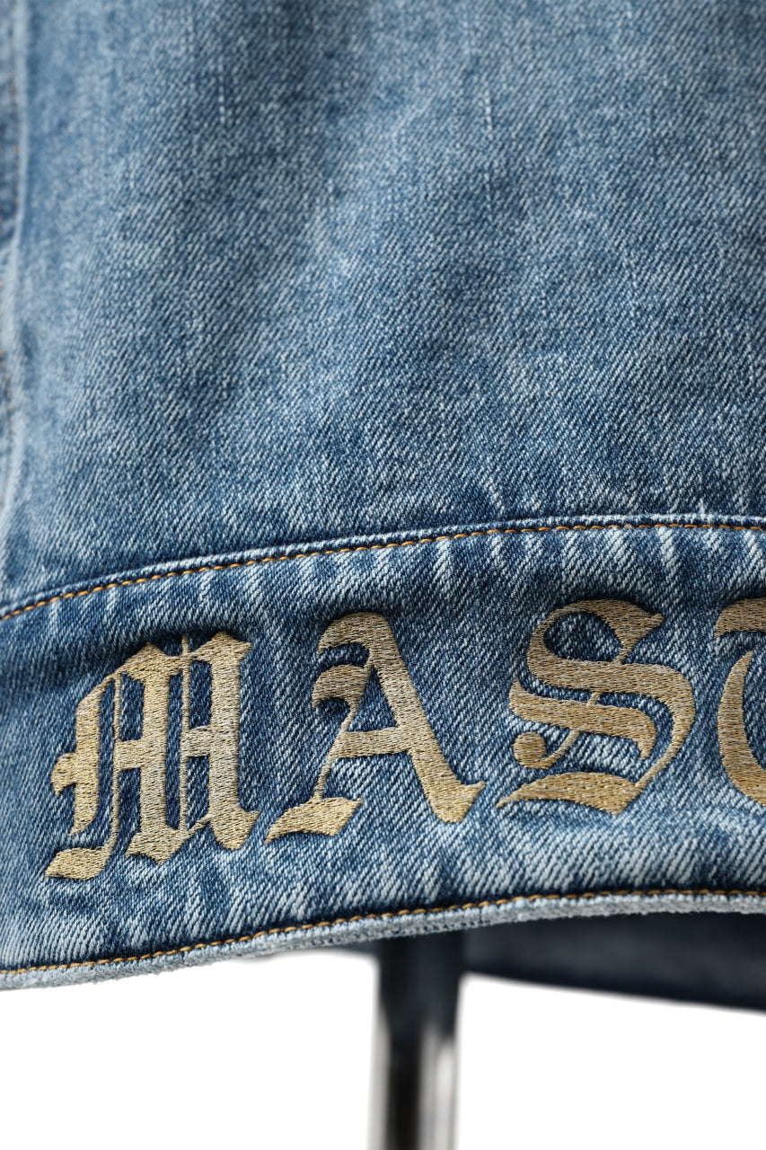 Load image into Gallery viewer, mastermind JAPAN TRUCKER JACKET / 2WAY STRETCH DENIM (INDIGO)