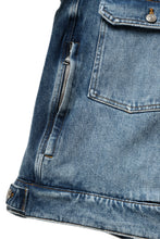 Load image into Gallery viewer, mastermind JAPAN TRUCKER JACKET / 2WAY STRETCH DENIM (INDIGO)