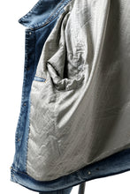 Load image into Gallery viewer, mastermind JAPAN TRUCKER JACKET / 2WAY STRETCH DENIM (INDIGO)