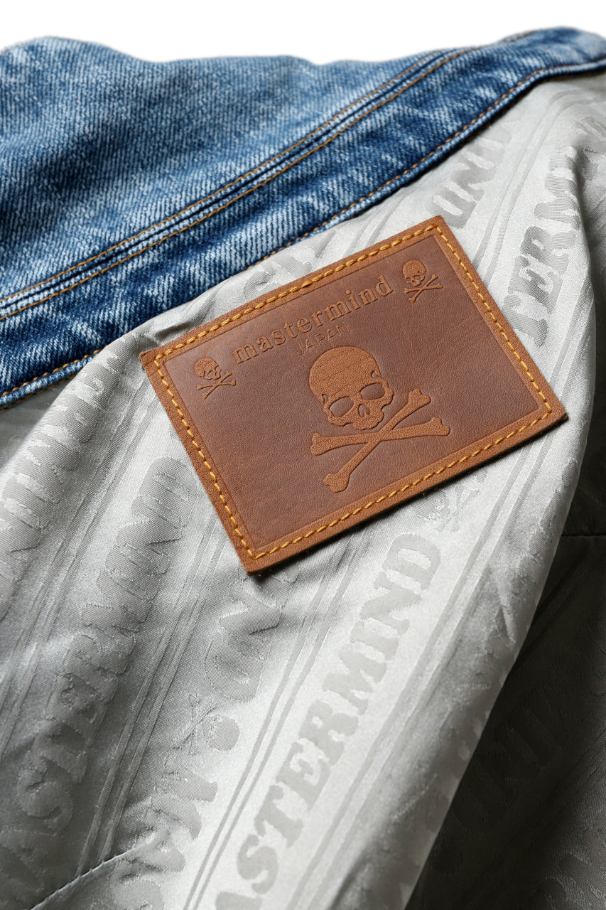 Load image into Gallery viewer, mastermind JAPAN TRUCKER JACKET / 2WAY STRETCH DENIM (INDIGO)
