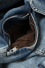 Load image into Gallery viewer, mastermind JAPAN TRUCKER JACKET / 2WAY STRETCH DENIM (INDIGO)