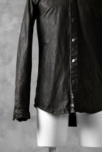 Load image into Gallery viewer, ISAMU KATAYAMA BACKLASH exclusive LEATHER SHIRT / ITALY SHOULDER 0.6mm (DARK GREY)