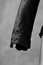 Load image into Gallery viewer, ISAMU KATAYAMA BACKLASH exclusive LEATHER SHIRT / ITALY SHOULDER 0.6mm (DARK GREY)
