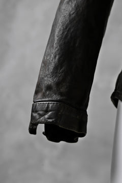 Load image into Gallery viewer, ISAMU KATAYAMA BACKLASH exclusive LEATHER SHIRT / ITALY SHOULDER 0.6mm (DARK GREY)