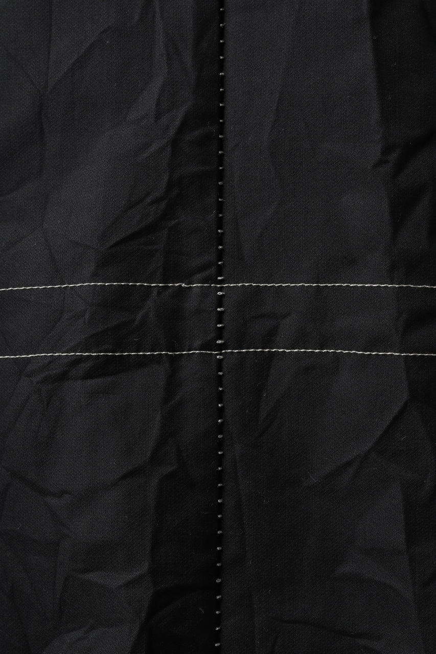 画像をギャラリービューアに読み込む, masnada MILITARY HOODIE LONG PARKA COAT with BOA LINNER /  COTONE STROPICCIATO (BLACK)