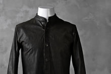 Load image into Gallery viewer, ISAMU KATAYAMA BACKLASH exclusive LEATHER SHIRT / ITALY SHOULDER 0.6mm (DARK GREY)