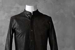Load image into Gallery viewer, ISAMU KATAYAMA BACKLASH exclusive LEATHER SHIRT / ITALY SHOULDER 0.6mm (DARK GREY)