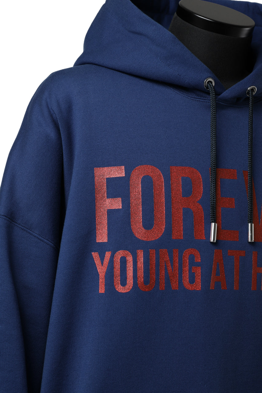 Load image into Gallery viewer, mastermind JAPAN SWEAT HOODIE / GLITTER LOGO (NAVY)