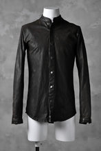 Load image into Gallery viewer, ISAMU KATAYAMA BACKLASH exclusive LEATHER SHIRT / ITALY SHOULDER 0.6mm (DARK GREY)