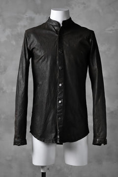 Load image into Gallery viewer, ISAMU KATAYAMA BACKLASH exclusive LEATHER SHIRT / ITALY SHOULDER 0.6mm (DARK GREY)
