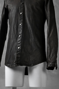 Load image into Gallery viewer, ISAMU KATAYAMA BACKLASH exclusive LEATHER SHIRT / ITALY SHOULDER 0.6mm (DARK GREY)
