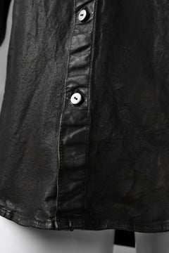 Load image into Gallery viewer, ISAMU KATAYAMA BACKLASH exclusive LEATHER SHIRT / ITALY SHOULDER 0.6mm (DARK GREY)